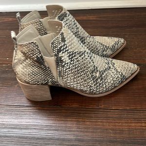 Snake Print Dolce Vita Bianca Booties